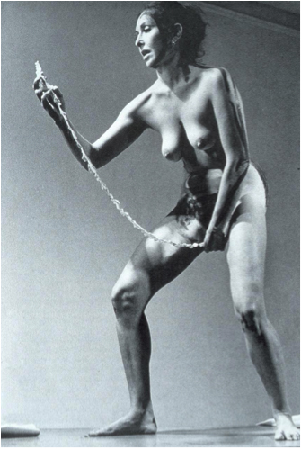 Figure 1. Carolee Schneemann (b. 1939) Interior Scroll, 1975 Performance. Photo credit: Anthony McCall 